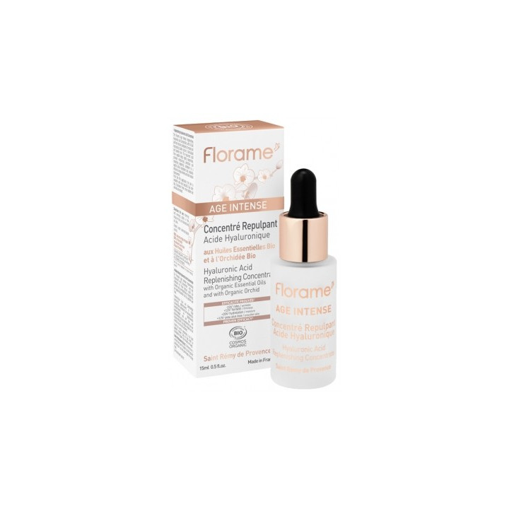 Concentré Repulpant Acide Hyaluronique Bio Florame Âge Intense