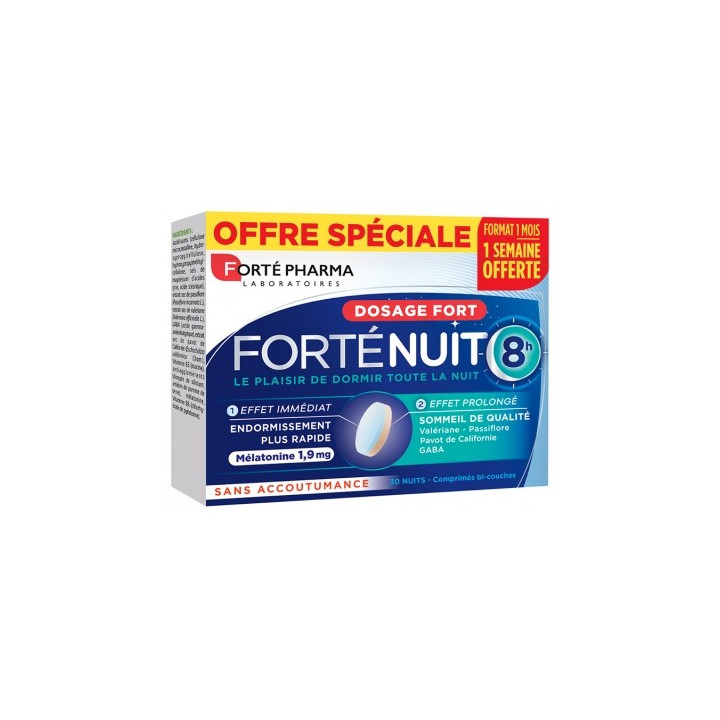Forté Nuit 8h - Complément Alimentaire pour Sommeil