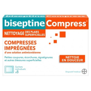 BiseptineCompress - Compresses désinfectantes pour petites plaies
