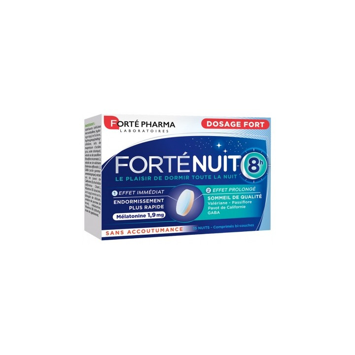 Forté Nuit 8H - Complément Alimentaire pour un Sommeil de Qualité
