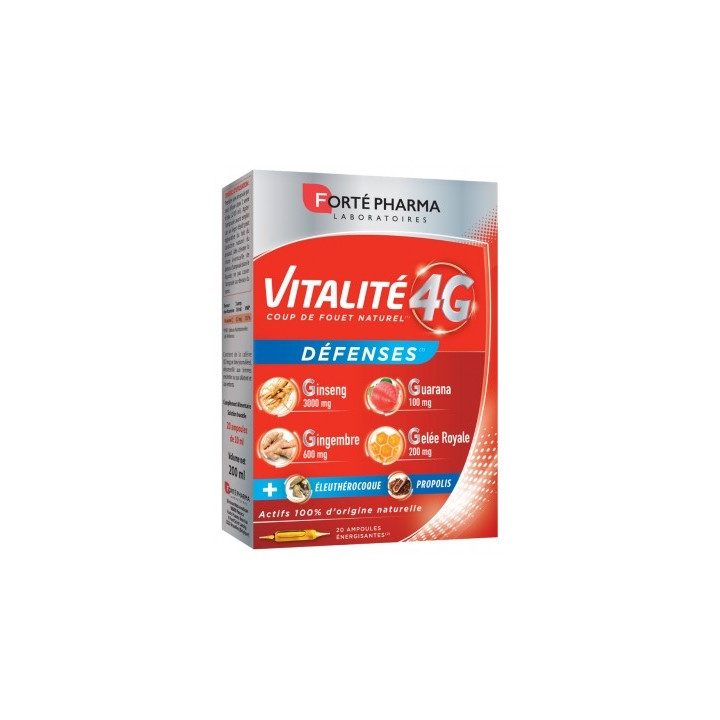 Forté Pharma Vitalité 4G Défenses - Complément Alimentaire