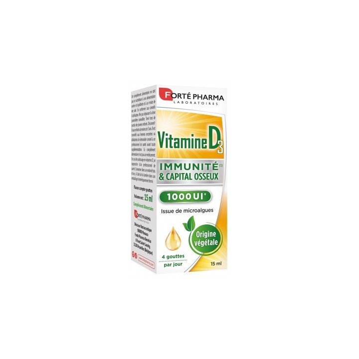 Vitamine D3 Forté Pharma 1000 UI