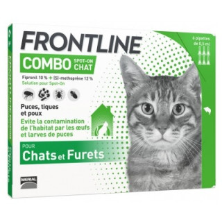 Frontline Combo Spot-On Chats et Furets - Protège votre animal