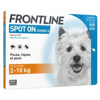 Frontline Spot-On Chien S - Antiparasitaire pour chiens de 2-10 kg