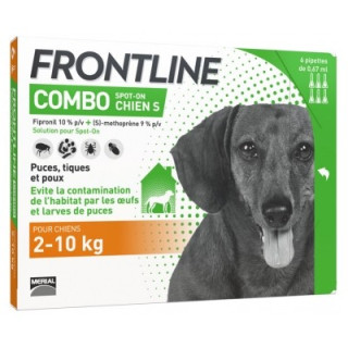 Frontline Combo Chien S (2-10 kg) - Antiparasitaire pour chiens