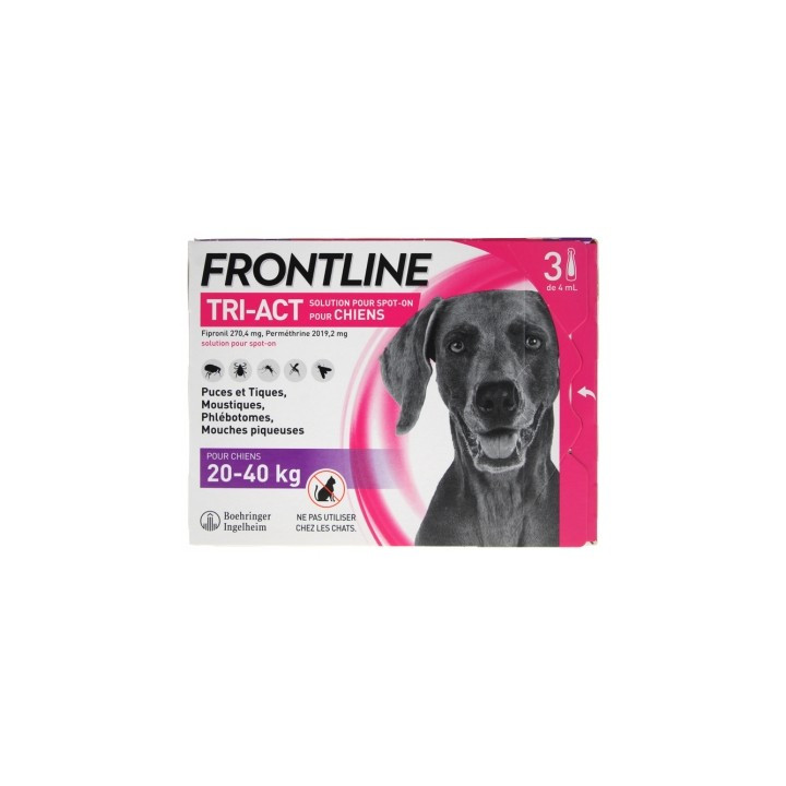 Frontline TRI-ACT pour chiens 20-40 kg
