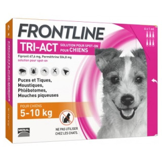 Frontline TRI-ACT Chiens 5-10 kg - Protection contre les parasites