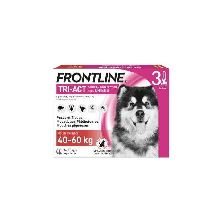 Frontline TRI-ACT pour chiens 40-60 kg