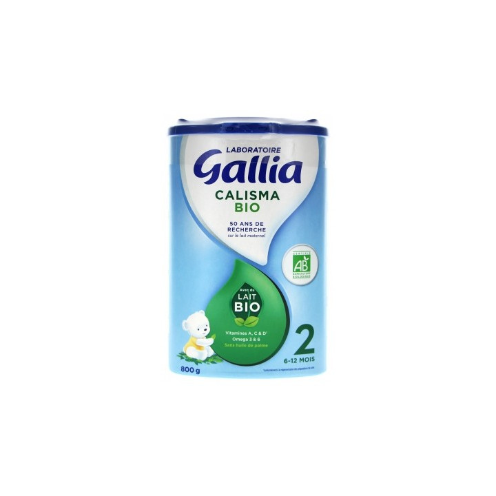 Lait de suite bio Gallia Calisma 2ème Âge 6-12 mois