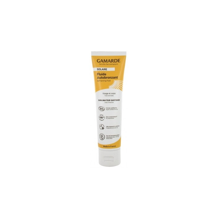 Gamarde Solaire Fluide Autobronzant Bio 100ml