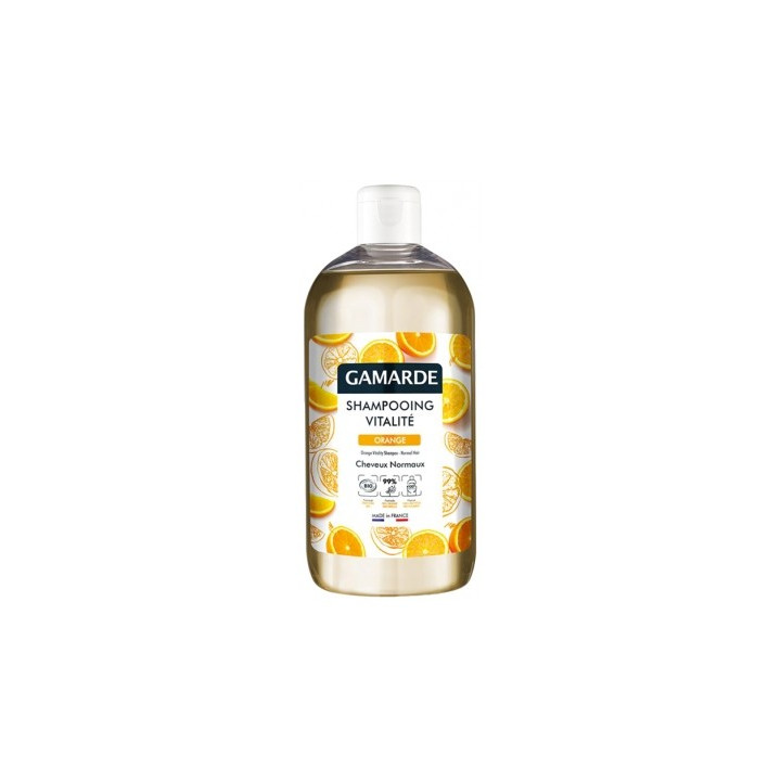 Shampoing Vitalité Orange Bio de Gamarde