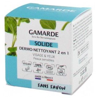 Gamarde Dermo-Nettoyant 2en1 Solide Bio - Nettoyant visage et yeux