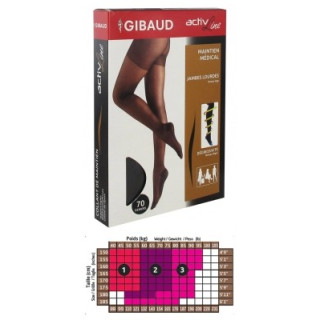 Collants de maintien Gibaud ActivLine 70 Deniers gris fumé