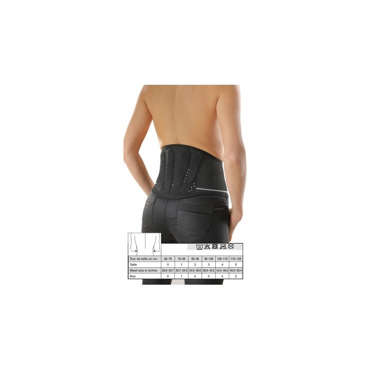 Ceinture lombaire Gibaud Lombogib Underwear noire