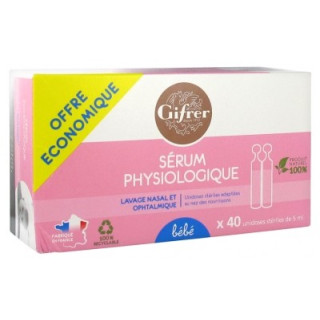 Sérum Physiologique Gifrer 40 x 5 ml