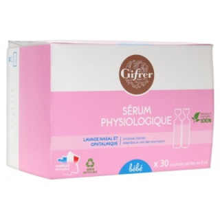 Sérum physiologique Gifrer 30 x 5 ml