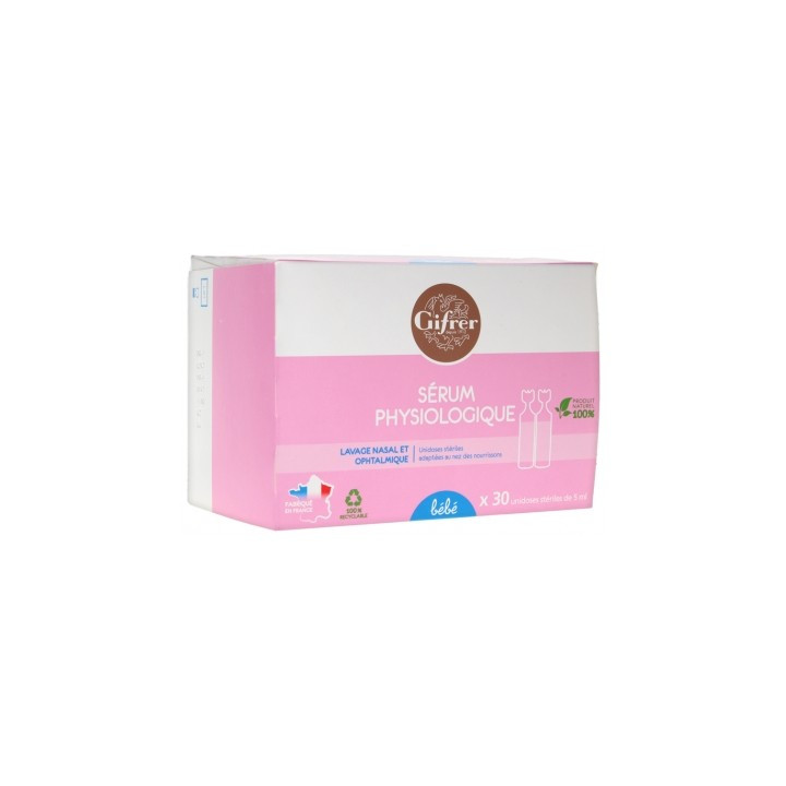Sérum physiologique Gifrer 30 x 5 ml