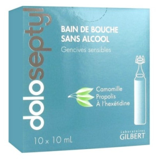 Bain de bouche sans alcool pour gencives sensibles