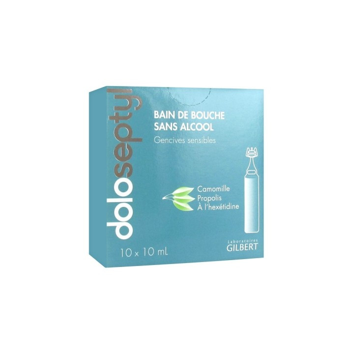 Bain de bouche sans alcool pour gencives sensibles