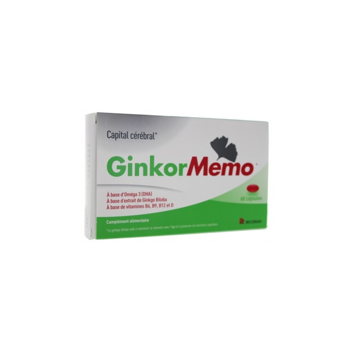 Ginkor Memo - Complément alimentaire pour la mémoire