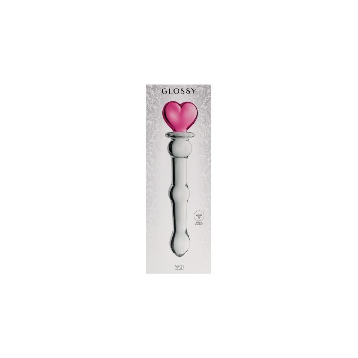 Glamy Glossy Dildo en Verre N°21 - Jouet Intime Élégant