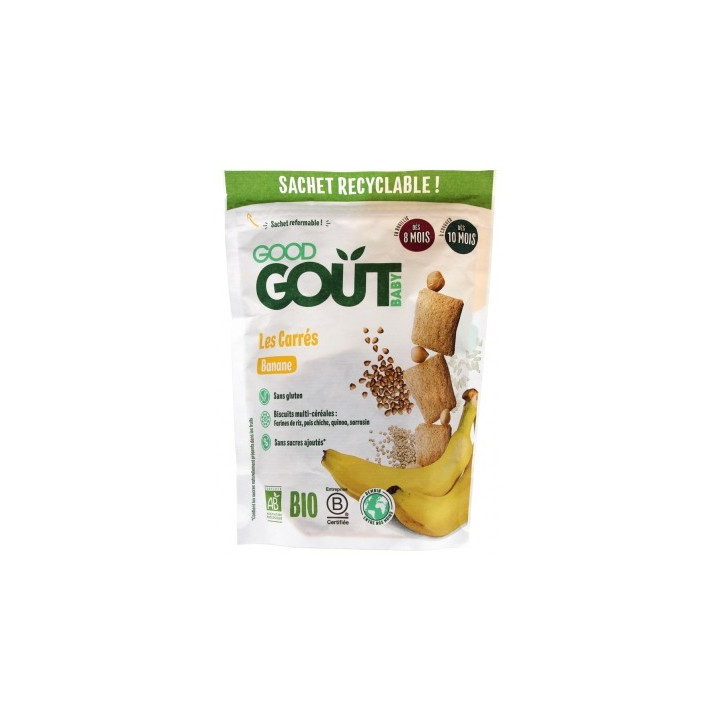 Carrés banane bio Good Goût 50g