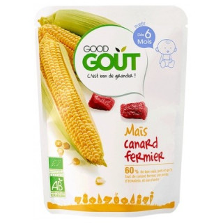 Purée Bio Maïs Canard Fermier 6 Mois