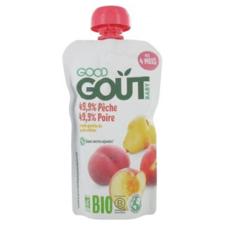 Purée bio Good Goût Pêche Poire 120g