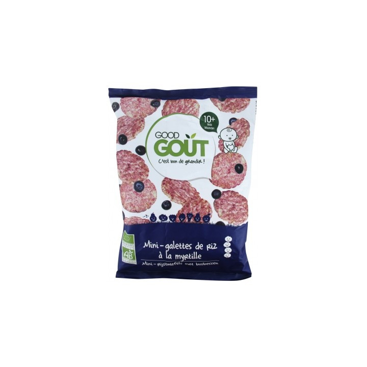 Mini-galettes de riz à la myrtille Good Goût