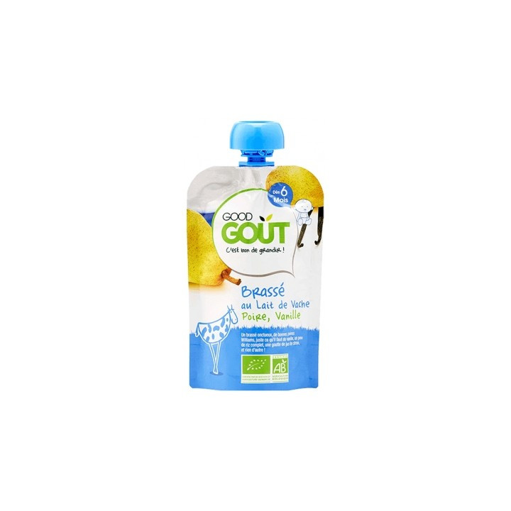 Brassé Bio Poire Vanille pour bébés dès 6 mois