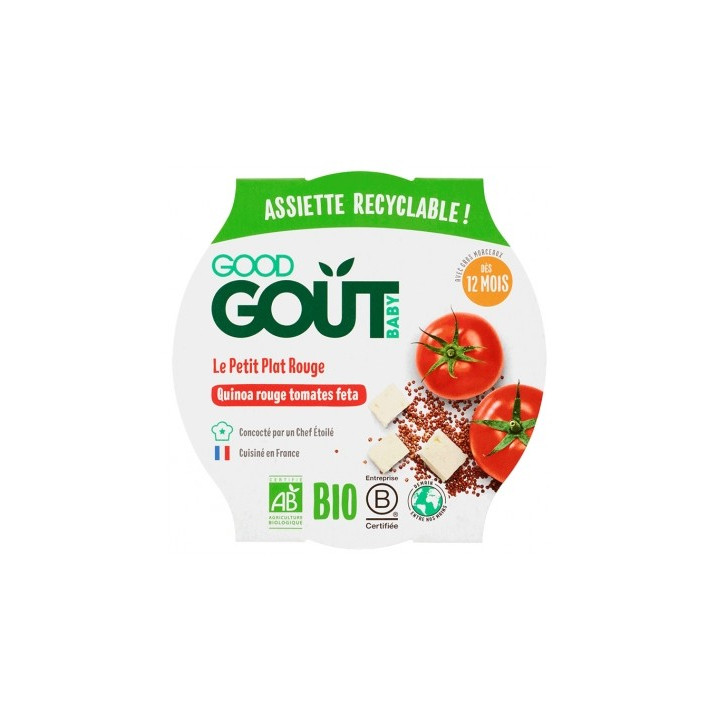 Good Goût Le Petit Plat Quinoa Rouge Tomates Feta Bio