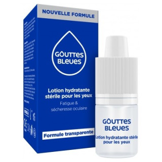 Gouttes Bleues Lotion Hydratante pour les Yeux