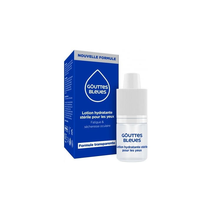 Gouttes Bleues Lotion Hydratante pour les Yeux