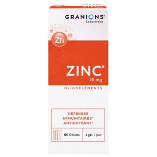 Granions Gluconate de Zinc 15 mg, complément alimentaire