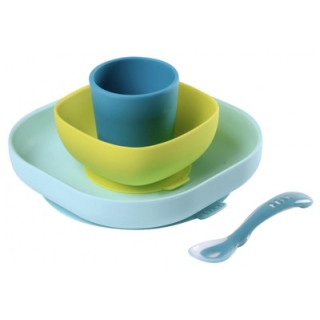 Coffret repas silicone Béaba avec ventouse