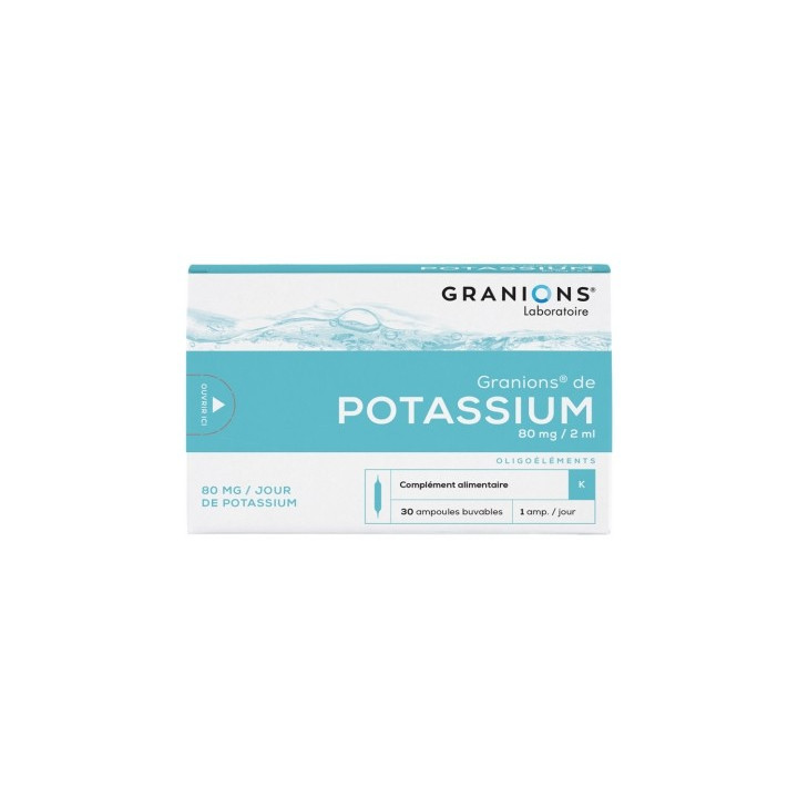 Granions de Potassium 30 Ampoules
