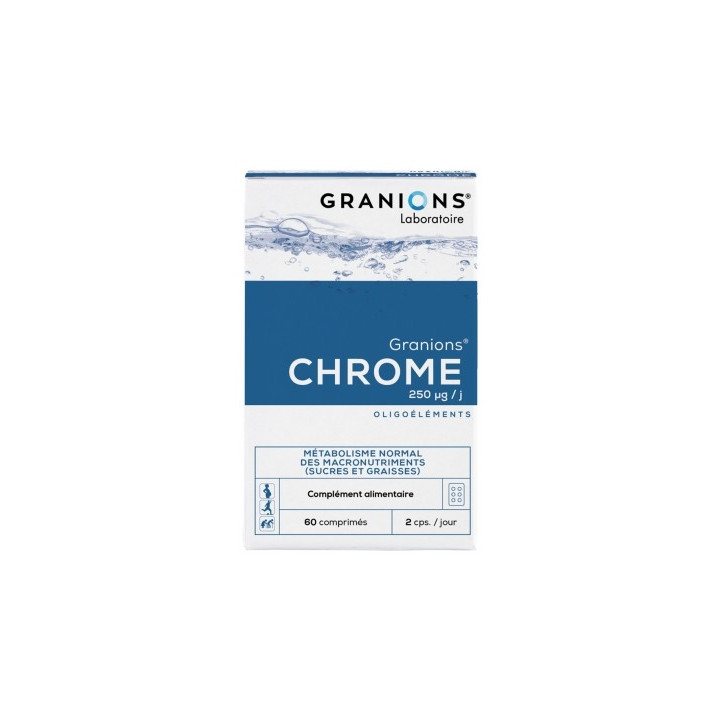 Granions Chrome 250 µg - Complément alimentaire pour une glycémie normale
