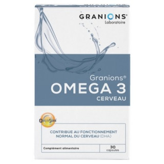 Granions Omega 3 Cerveau - Complément alimentaire pour la fonction cérébrale