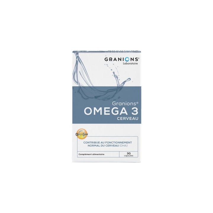 Granions Omega 3 Cerveau - Complément alimentaire pour la fonction cérébrale