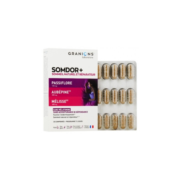 Granions Somdor+ - Complément Alimentaire pour un Sommeil Naturel