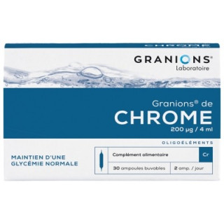 Granions de Chrome 200 µg - Complément alimentaire pour la glycémie