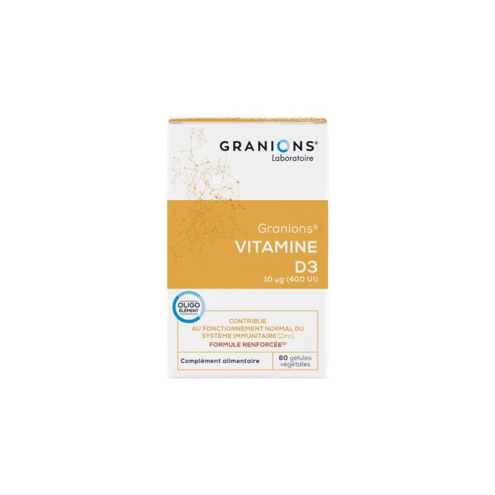Granions Vitamine D3 - Complément alimentaire pour la santé des os