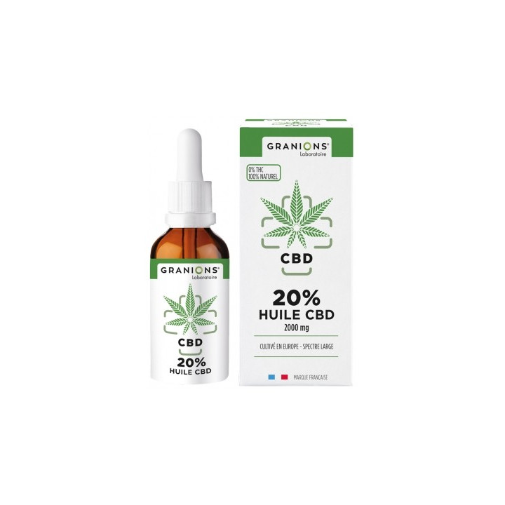 Huile CBD 20% Granions - Bien-être naturel
