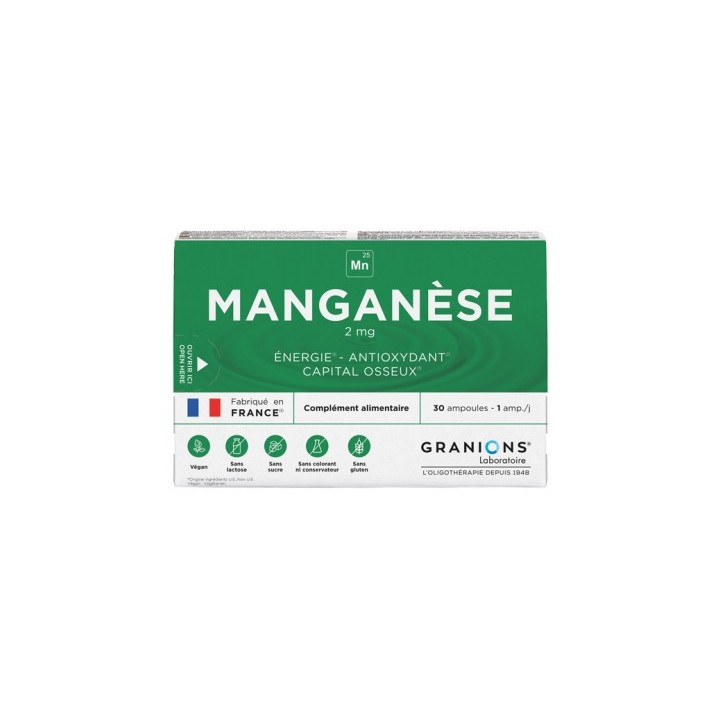 Granions Manganèse - Complément alimentaire pour le bien-être