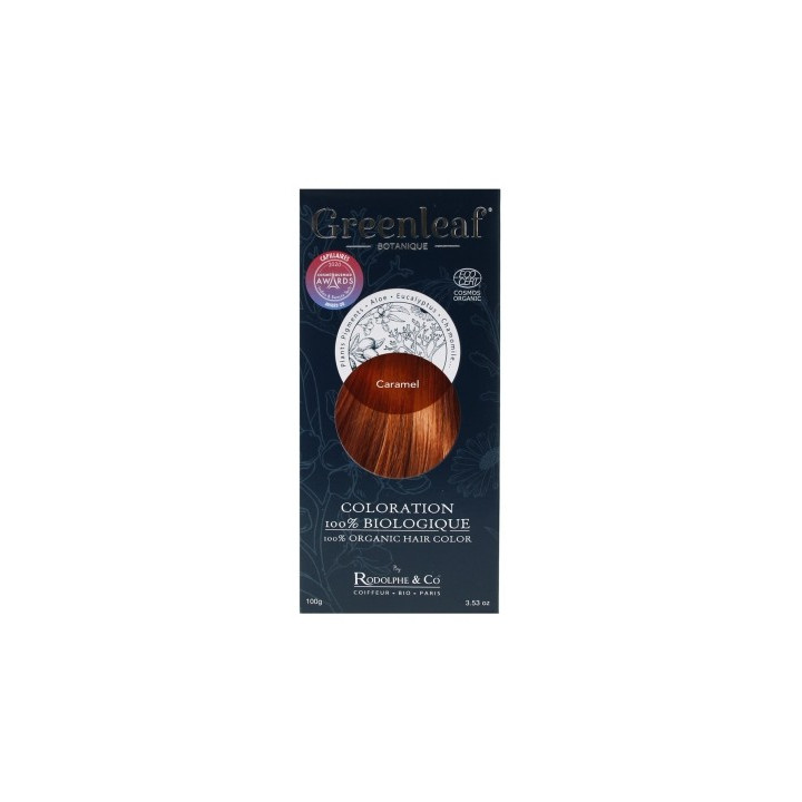 Coloration capillaire biologique Greenleaf Caramel