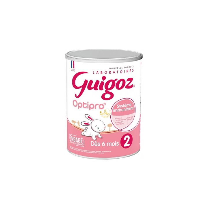 Guigoz Optipro 2 - Lait de suite pour bébés de 6 à 12 mois
