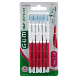 Brossettes interdentaires GUM Bi-Direction pour une hygiène bucco-dentaire complète