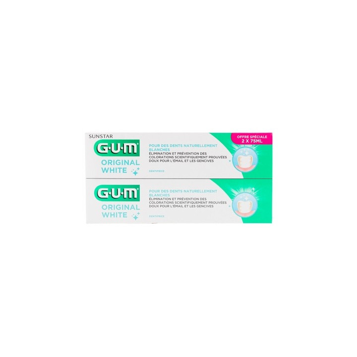Dentifrice GUM Original White - Blanchissant et protecteur