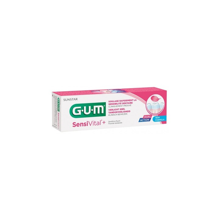 Dentifrice GUM Sensivital+ pour sensibilité dentaire