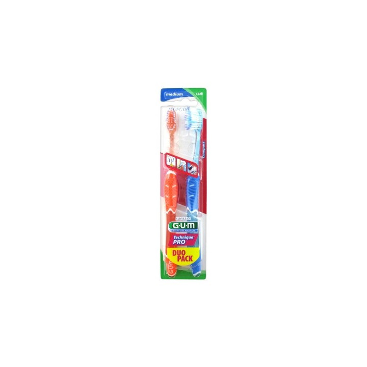 Brosse à dents GUM Technique Pro Duo Pack
